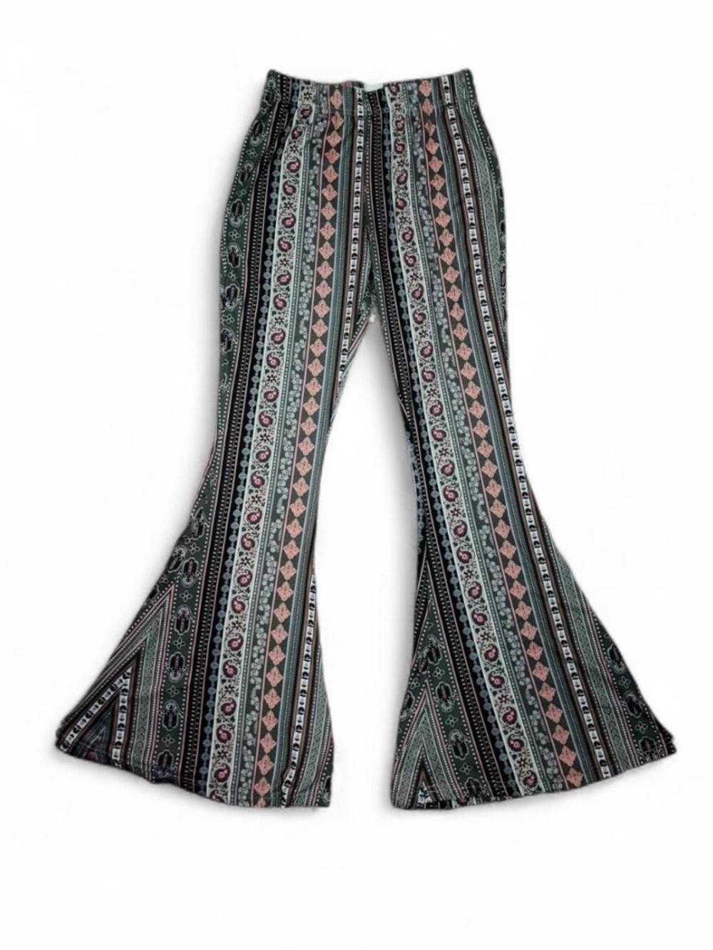 Daisy Del Sol Tribal Pattern Flare Pants